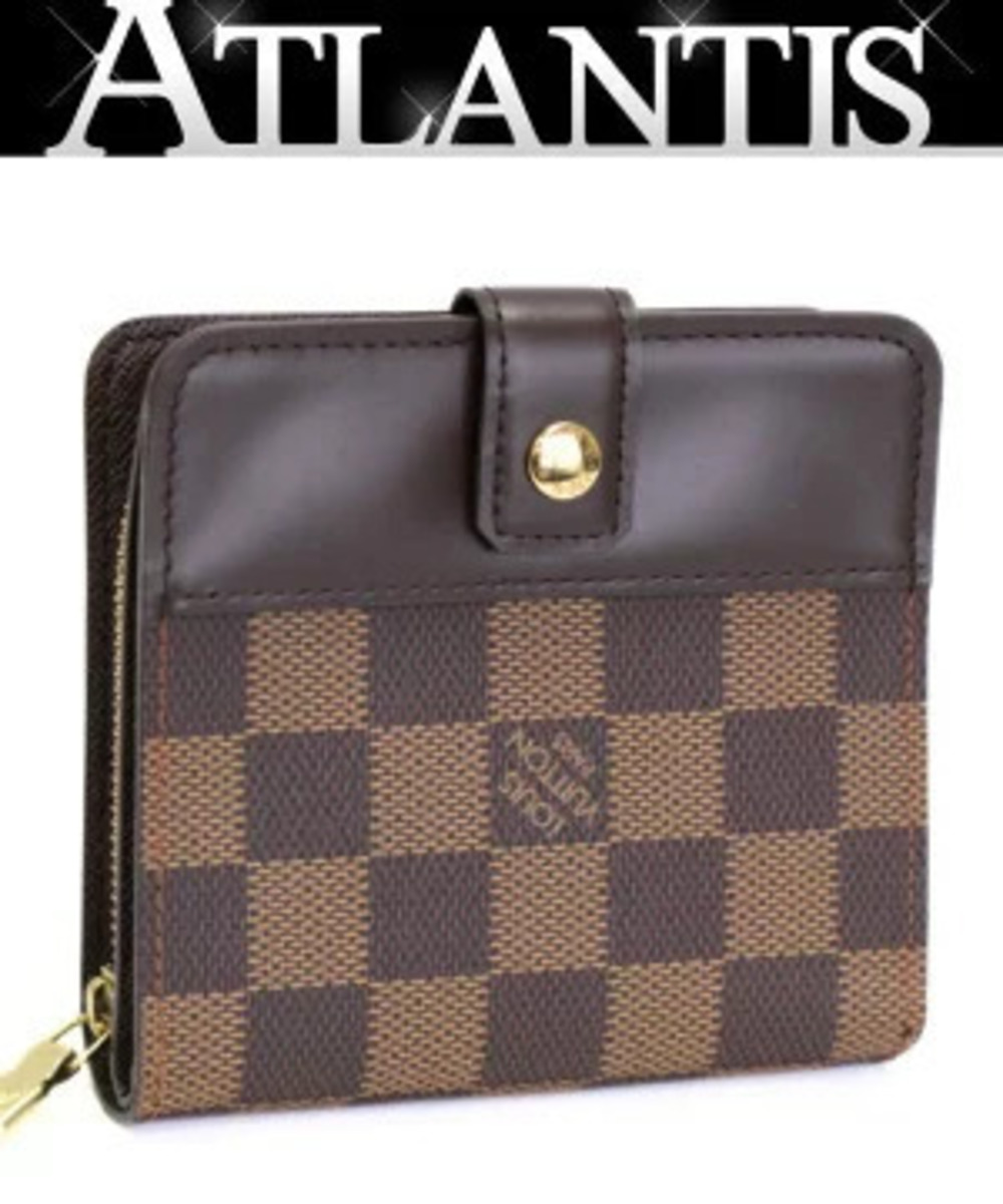 Louis Vuitton Compact Zip Bi fold Wallet Damier